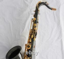Professioanl TaiShan Black Nickel Gold Tenor Saxophone Bb Sax High F# New Case