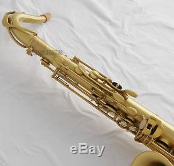 Professioanl TaiShan Yellow Antique Tenor Saxophone Sax Bb Key High F# New Case