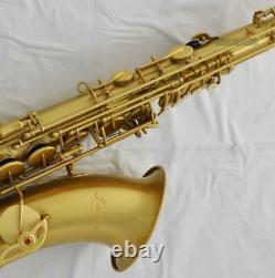 Professioanl TaiShan Yellow Antique Tenor Saxophone Sax Bb Key High F# WITH Case