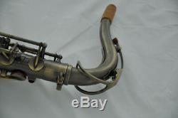 Professional Antique Bb Tenor Sax Saxophone high F# with metal thumb rest case