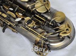 Professional Antique Bronze Tenor Sax Saxophone Bb High F# saxofon New With Case