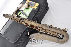 Professional Bb Antique tenor sax high F# Taishan saxophone with case