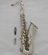 Professional Bb Silver nickel tenor sax high F# Taishan saxophone with case