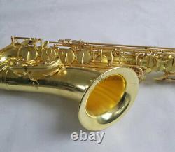 Professional Bb Tenor Saxophone Raw Brass Sax Brand New With Case
