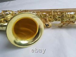 Professional Bb Tenor Saxophone Raw Brass Sax Brand New With Case