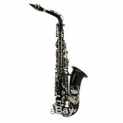 Professional Bb Tenor Saxophone Sax Black Nickel Lacquered +Tuner+Case+Carekit