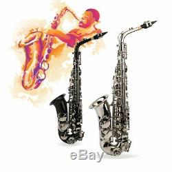 Professional Bb Tenor Saxophone Sax Black Nickel Lacquered +Tuner+Case+Carekit