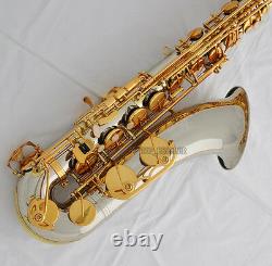 Professional Cupronickel Tenor Bb Saxophone sax High F# With Case