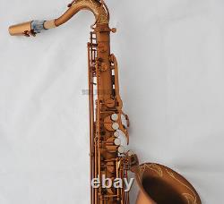 Professional Matt Coffee Tenor Saxophone High F# B-Flat sax New Case