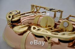 Professional Rose brass Tenor Saxophone Sax Bb key High F# with case JAZZ mouth