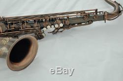 Professional TAISHAN Red antique Tenor Saxophone Sax with High F# with case