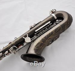 Professional TaiShan 7000 Model Tenor Saxophone Black Nickel Siver Sax With CASE