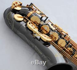 Professional TaiShan Black Nickel Tenor Sax Saxophone Free Metal Mouthpiece Case