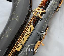Professional TaiShan Black Nickel Tenor Sax Saxophone Free Metal Mouthpiece Case