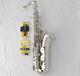 Professional TaiShan Tenor Saxophone Silver nickel Bb Sax With Case+ Metal Mouth