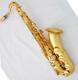 Professional Tenor Saxophone Matt Gold Sax Pearl button Bb High F# With Case