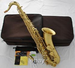 Professional Yellow Antique TaiShan Tenor Saxophone Bb sax Italian pads New Case