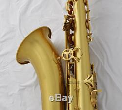 Professional Yellow Antique TaiShan Tenor Saxophone Bb sax Italian pads New Case