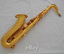 Professional new taishan 7000# gold Bb tenor Saxophone Low B high F# with case