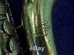 Quality Vintage Buescher Aristocrat U. S. A. Tenor Saxophone + Case