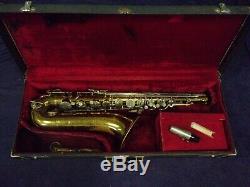 Quality Vintage Bundy H & A Selmer Inc. Tenor Saxophone + Babbitt Mpiece + Case