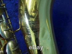 Quality Vintage Bundy Selmer U. S. A. Tenor Saxophone + Mouthpiece + Case + Bonus