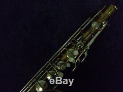 Quality Vintage! Evette Schaeffer Paris France Tenor Saxophone + Case