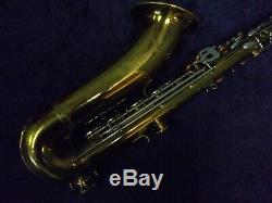 Quality Vintage! Evette Schaeffer Paris France Tenor Saxophone + Case