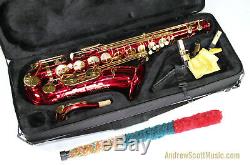 Red Tenor Saxophone New in Case Masterpiece