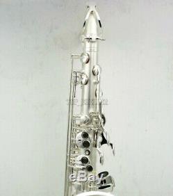 Satin Silver Plated Bb Tenor Saxophone Professional Reference 54 Sax With Case