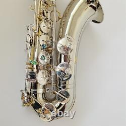 Silver Plated Tenor Saxophone MK VI Model Sax Accept customer customized +Case