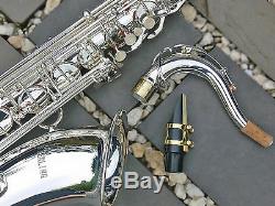 Silver Tenor Sax Brand New STERLING Bb Saxophone With Case and Accessories