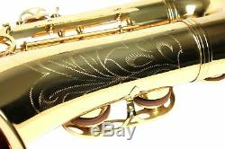 TENOR SAXOPHONE Key of Bb GOLD LACQUER + Free Case, Accessories New