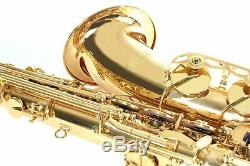 TENOR SAXOPHONE Key of Bb GOLD LACQUER + Free Case, Accessories New