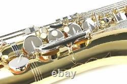 TENOR SAXOPHONE Key of Bb GOLD LACQUER & Nickel keys + Case Accessories