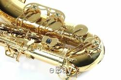 TENOR SAXOPHONE Sax Gold Lacquer Double Arms on Low Bb & C + Case Accessories