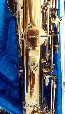 TM Custom Tenor Saxophone Cognac LacquerRolled Tone HolesHiscox CaseAwesome
