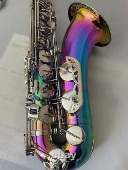 Tenor Sax saxophone Natural abalone shell With Case-Color plating