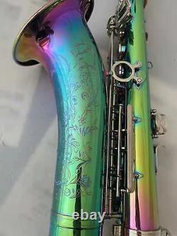 Tenor Sax saxophone Natural abalone shell With Case-Color plating