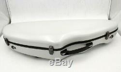 Tenor Saxophone Case Contoured engineering PC hard shell Backpack Straps, White