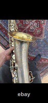 Tenor Saxophone Conn Gold Plated Transitional Art Deco Sun Goddess