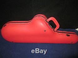 Tenor Saxophone Professional Case Red color Italian leather