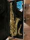 Tenor Saxophone student with case