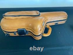 Tenor saxophone leather case imported from Italy Brown Leather color