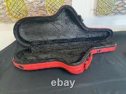 Tenor saxophone leather case imported from Italy Ferrari Red Leather color