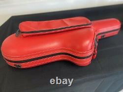 Tenor saxophone leather case imported from Italy Ferrari Red Leather color