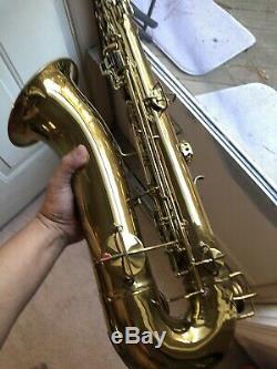 VINTAGE KING Made By H. N. WHITE TENOR SAXOPHONE And Really Nice Crampon Case