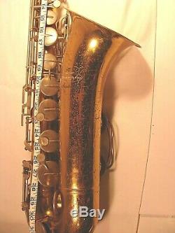 VTG late 60's Buescher Aristocrat tenor saxophone SN 450147 Original MP & Case