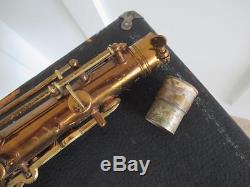 Vintage 1918 C. G. Conn Tenor Saxophone Sax With Case Sax