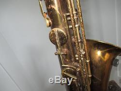 Vintage 1918 C. G. Conn Tenor Saxophone Sax With Case Sax
